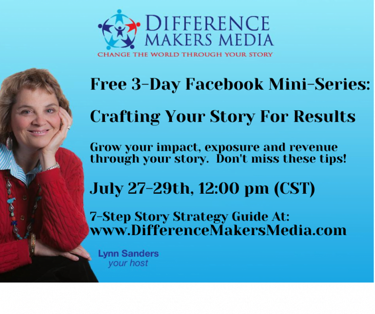 Want to learn how to craft your story for results? Join me for a free 3-day mini-series on Facebook 