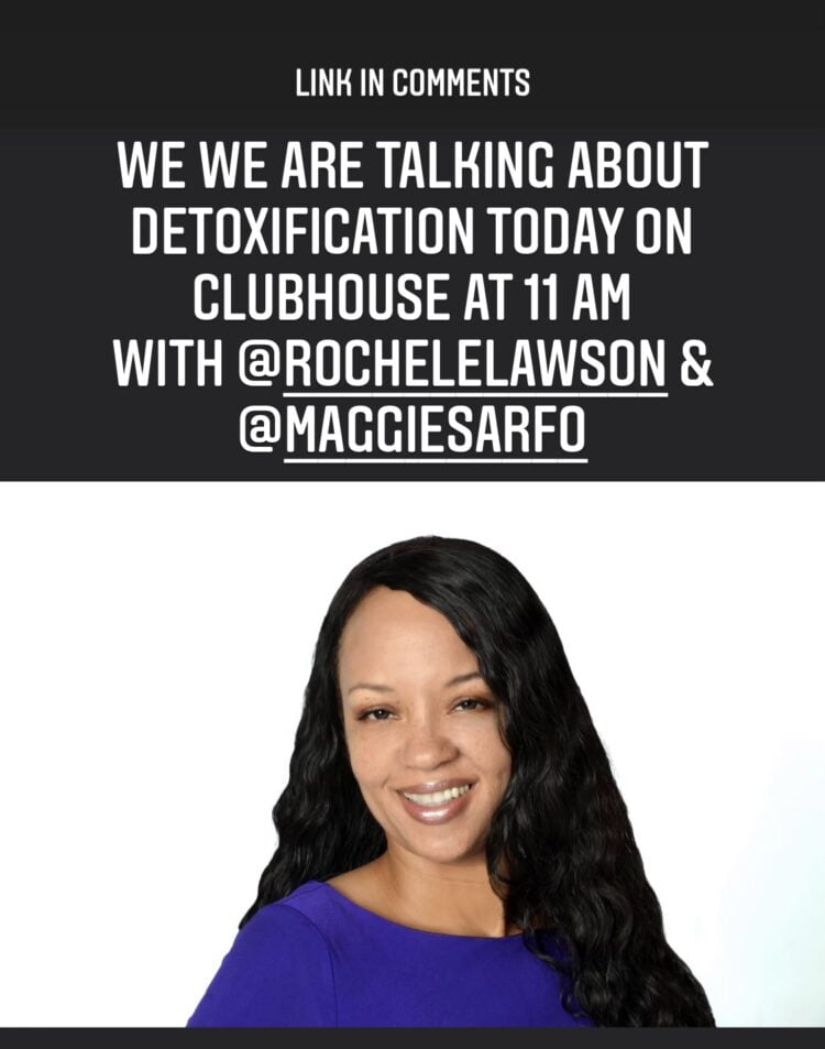 Join me @rochelmarielawson & @maggiesarfo https://www.clubhouse.com/event/MK5nJWXQ 46DCA6BD-F517