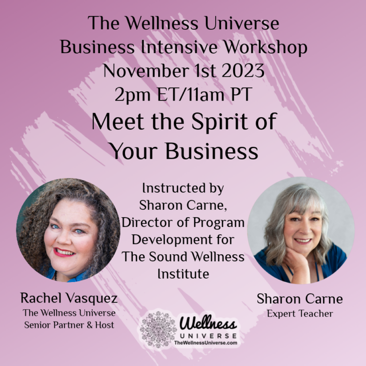 LIVE TODAY! Meet the Spirit of Your Business! The spiritual dimension of a business is the heart of 