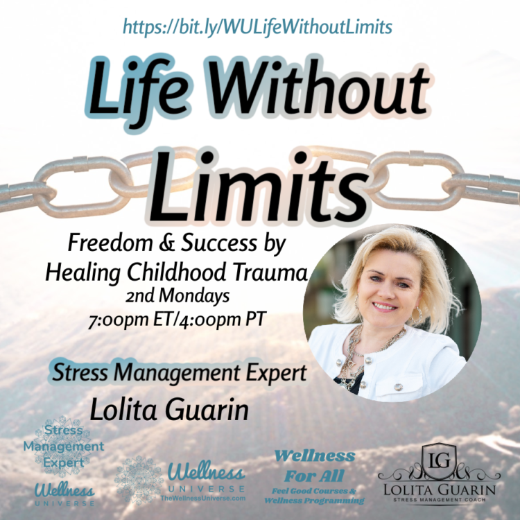 LIVE TODAY! Lolita Guarin @lolitaguarin – Life Without Limits Join us on the 2nd Monday of the