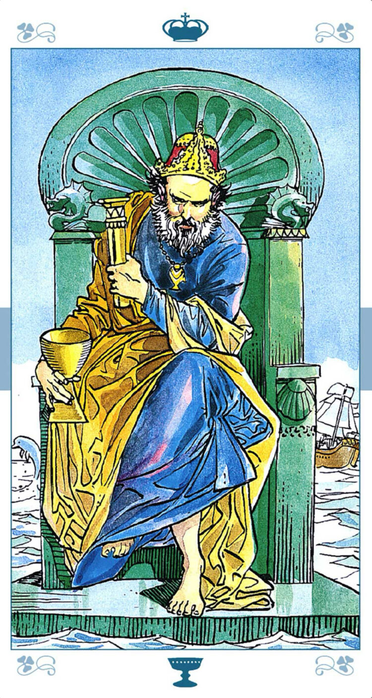 “Today’s a great day to sit fully in your emotional self.” King Of Cups – Universal Taro