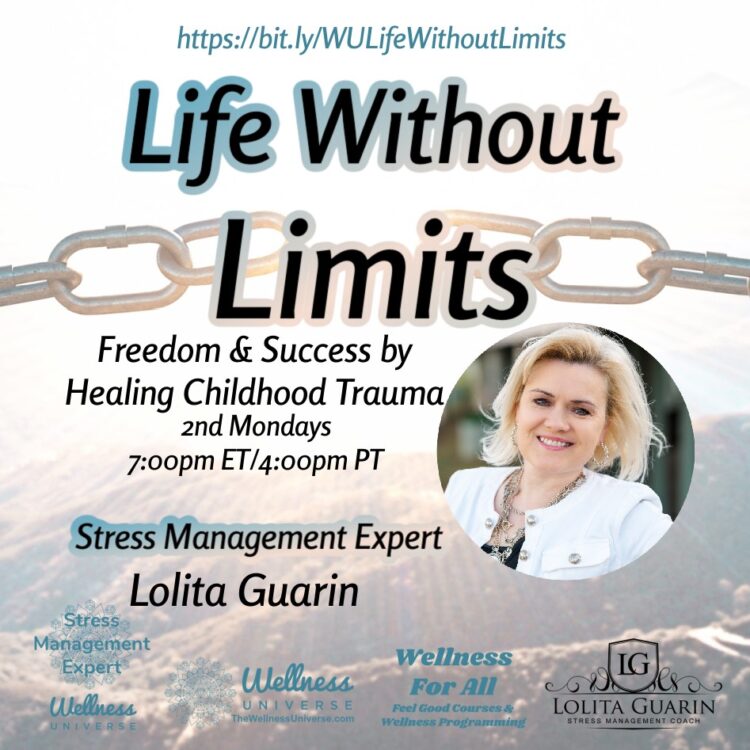 LIVE TOMORROW! Lolita Guarin @lolitaguarin – Life Without Limits Join us on the 2nd Monday of 